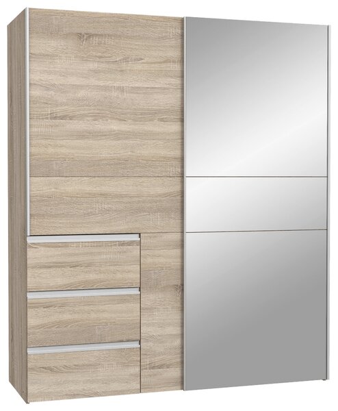 ŠAT. SKRIŇA S POSUV. DVERAMI, dub sonoma, 170/200/61 cm Carryhome - Skrine