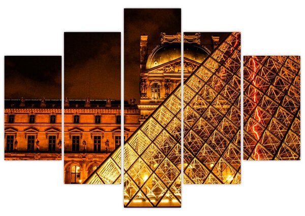 Obraz Louvre v Paríži (150x105 cm)