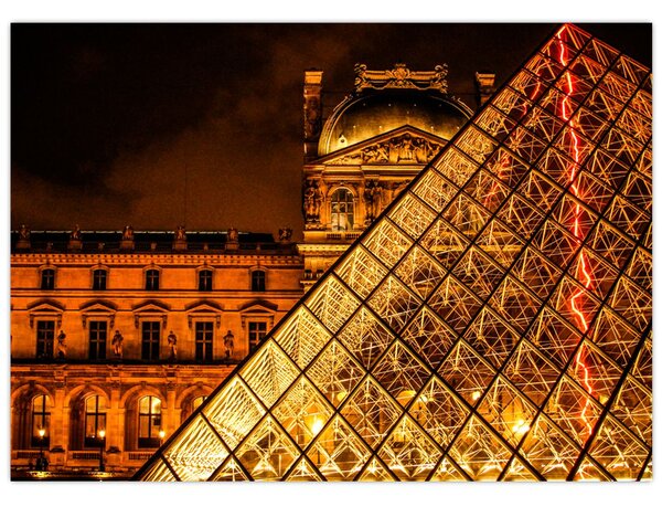 Obraz Louvre v Paríži (70x50 cm)