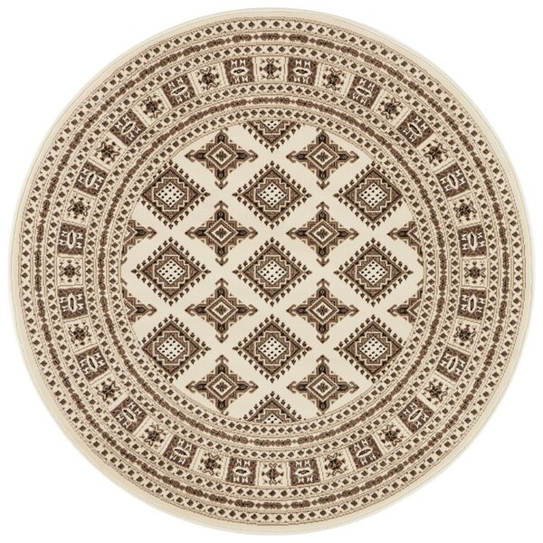 Nouristan - Hanse Home koberce Kruhový koberec Mirkan 104110 Cream - 160x160 (priemer) kruh cm