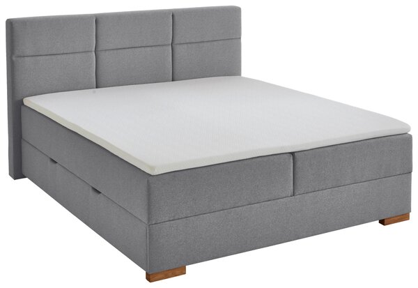 BOXSPRINGOVÁ POSTEĽ, 180/200 cm, sivá home24 - Online Only spálne, Online Only