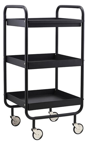 MUZZA Servírovací vozík rondo 42 x 38 cm čierny