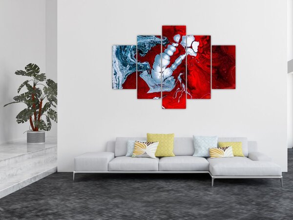 Obraz abstraktných škvŕn (150x105 cm)