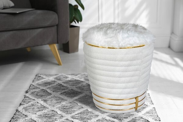 TABURETKA, textil, 42/50 cm MID.YOU - Kreslá, Online Only