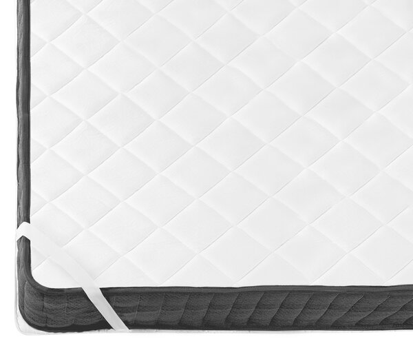 Ochranná podložka na matrac z mikrovlákna biela 90 x 200 cm vrchný topper hrúbka 4 cm