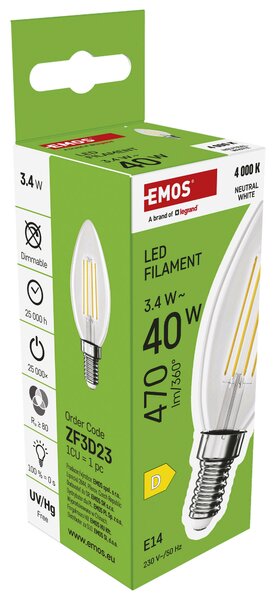 FILAMENTOVÁ LED ŽIAROVKA E14 - Doplnky k svietidlám