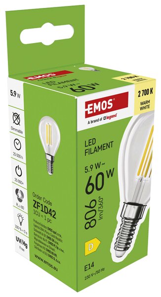 FILAMENTOVÁ LED ŽIAROVKA E14 - Doplnky k svietidlám
