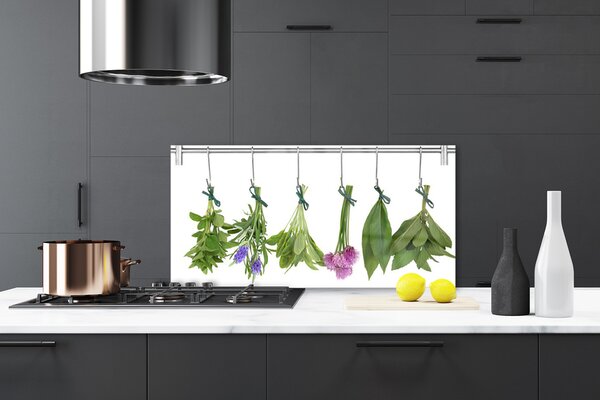 Sklenený obklad Do kuchyne Sušené byliny listy kvety 120x60 cm