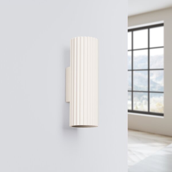 Sollux SL.1653 - Nástenné svietidlo KARBON 2xGU10/10W/230V krémová