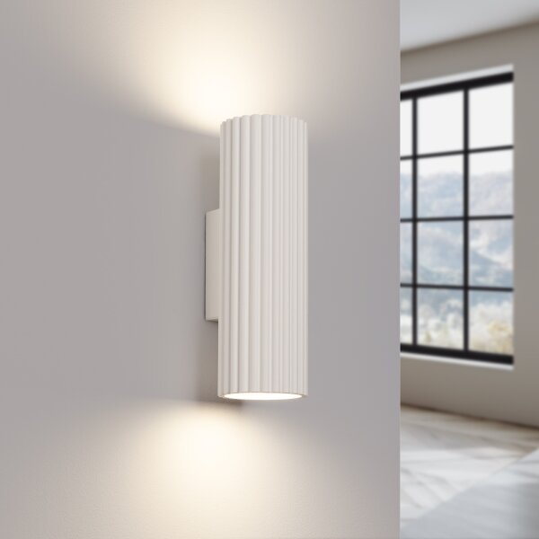 Sollux SL.1653 - Nástenné svietidlo KARBON 2xGU10/10W/230V krémová