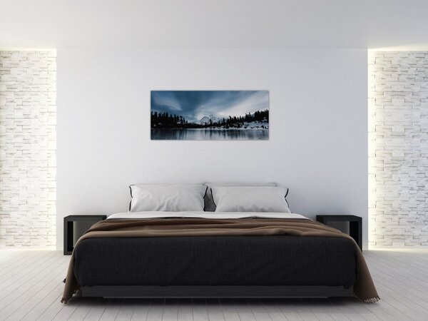 Obraz - Na zamrznutom jazere (120x50 cm)