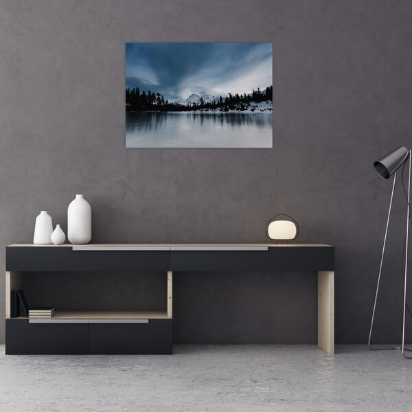 Obraz - Na zamrznutom jazere (70x50 cm)