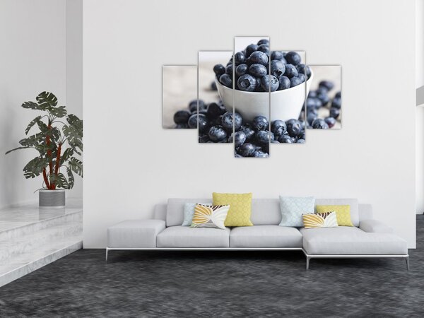 Obraz - Čučoriedky (150x105 cm)