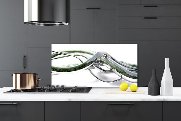 Sklenený obklad Do kuchyne Abstrakcia vlny art umenie 120x60 cm