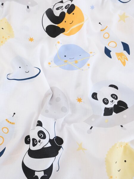 Bavlnená obliečka na vankúš Renforcé 40 × 60 cm – Vesmírna panda