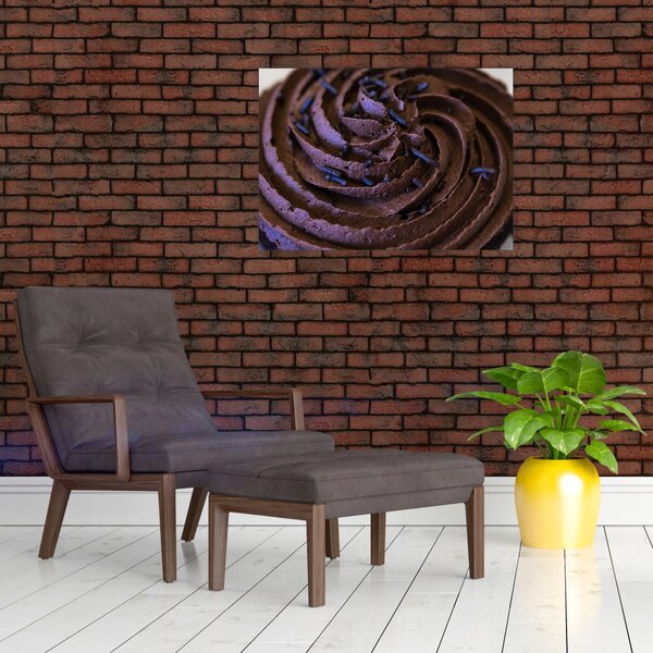 Obraz - Čokoládový Cupcake (70x50 cm)