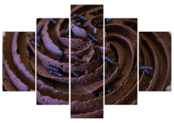Obraz - Čokoládový Cupcake (150x105 cm)