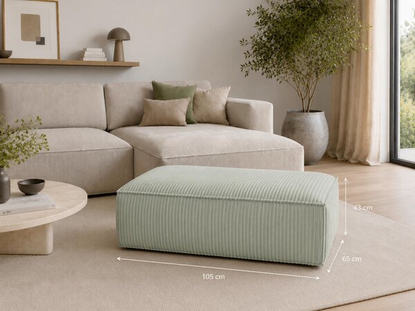 TABURETKA, textil, kompozitné drevo, 105/43/65 cm Livetastic - Kreslá, Online Only