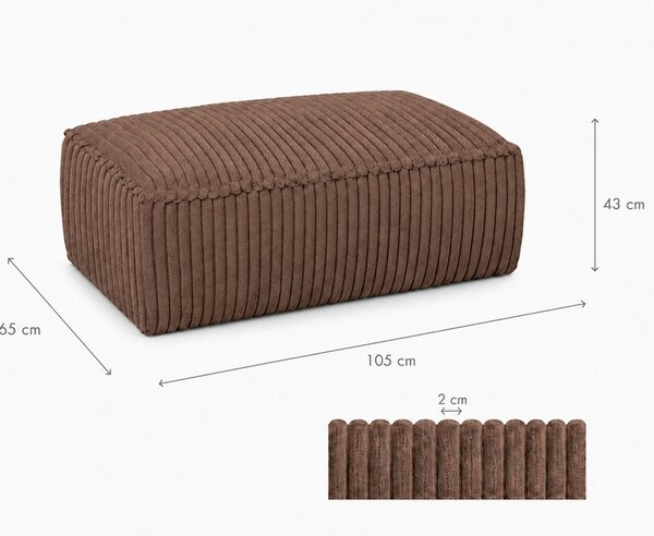 TABURETKA, textil, kompozitné drevo, 105/43/65 cm Livetastic - Kreslá, Online Only