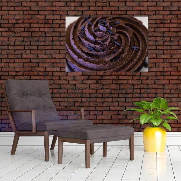 Obraz - Čokoládový Cupcake (90x60 cm)