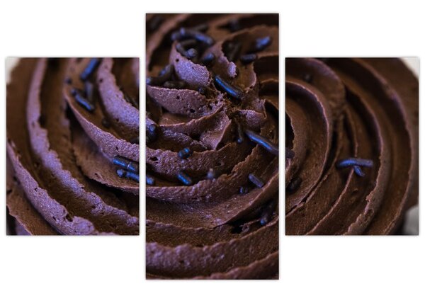 Obraz - Čokoládový Cupcake (90x60 cm)