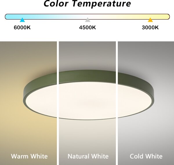 Brilagi - LED stmievateľné stropné svietidlo POOL LED/60W/230V 3000-6000K 60 cm zelené s diaľkovým ovládaním
