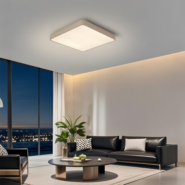 Brilagi-LED stmievateľné stropné svietidlo POOL LED/36W/230V 3000-6000K 40x40 cm béžová+DO