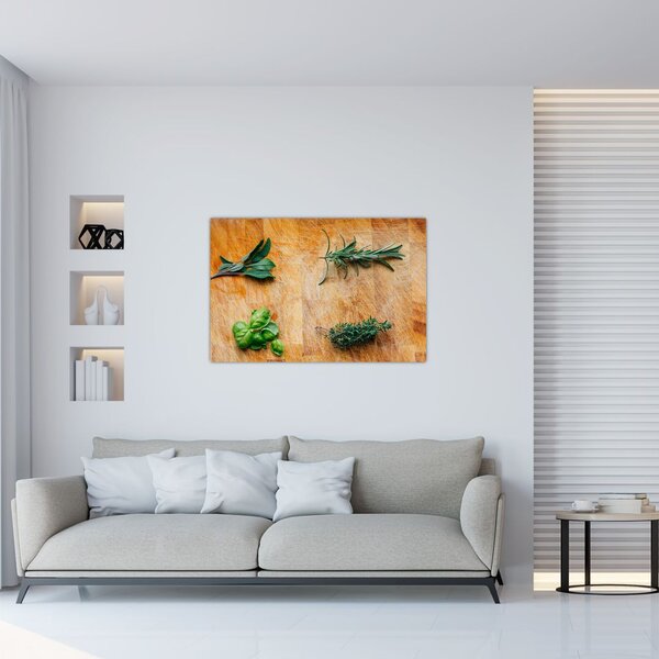 Obraz - Bylinky (90x60 cm)