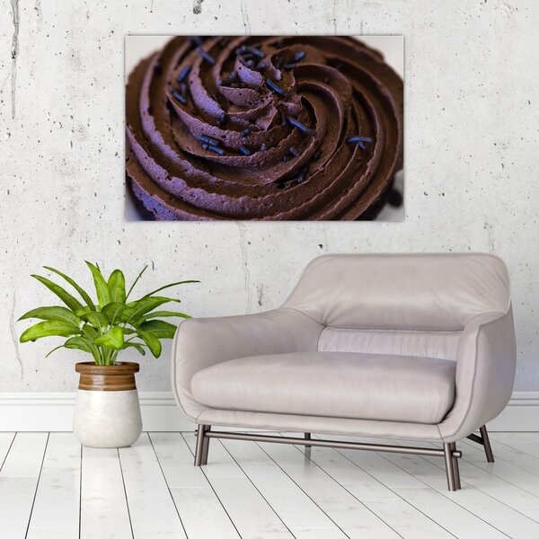 Obraz - Čokoládový Cupcake (90x60 cm)