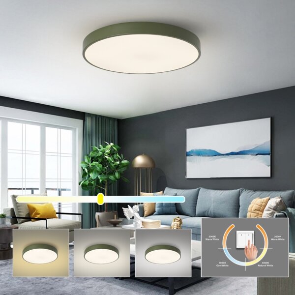 Brilagi - LED stropné svietidlo POOL LED/60W/230V 3000/4000/6000K 60 cm zelené