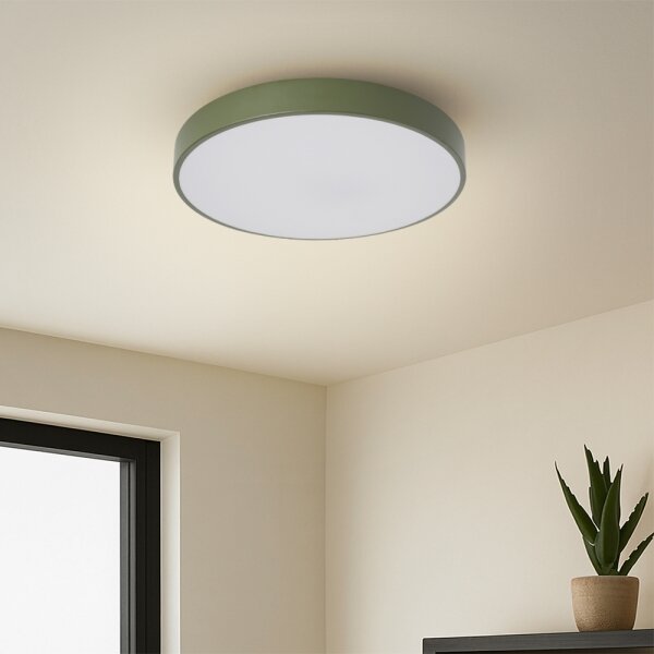 Brilagi - LED stmievateľné stropné svietidlo POOL LED/36W/230V 3000-6000K 30 cm zelené+DO