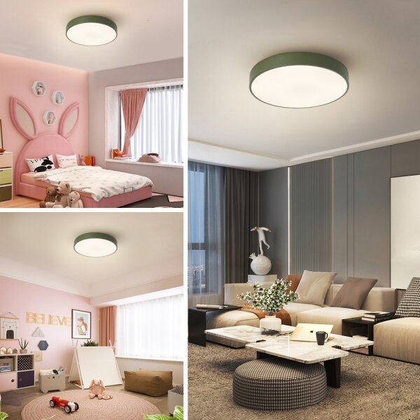 Brilagi - LED stmievateľné stropné svietidlo POOL LED/36W/230V 3000-6000K 30 cm zelené+DO
