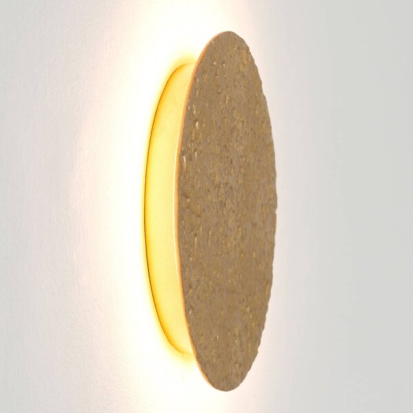 Nástenné LED svietidlo Meteor, Ø 19 cm, zlato