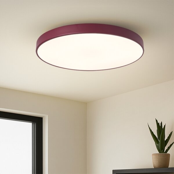 Brilagi-LED Stmievateľné stropné svietidlo POOL LED/60W/230V 3000-6000K 60 cm bordó + diaľkové ovládanie