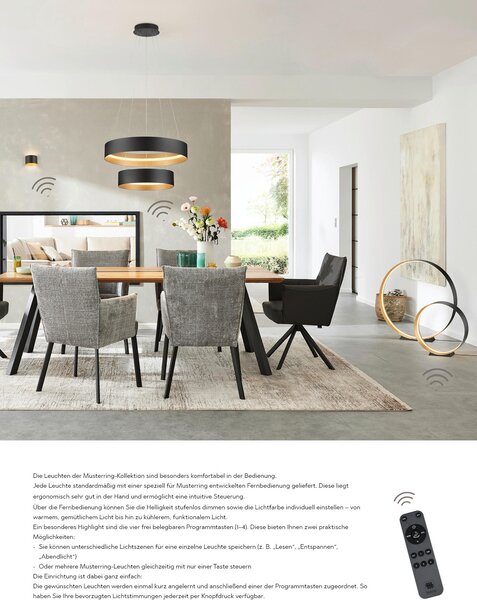 ZÁVESNÉ LED SVIETIDLO, 50/150 cm Musterring - Interiérové svietidlá