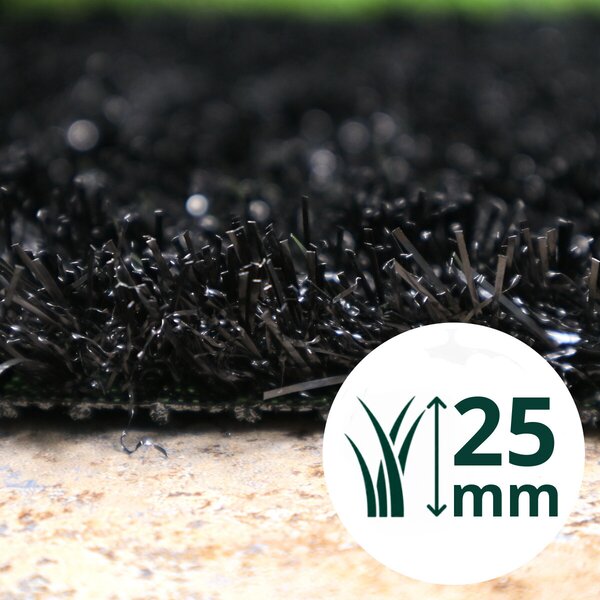 Europe Grass , Umelá tráva PartyGrass Black, vyrezať kruh, šíře 4m, čierna