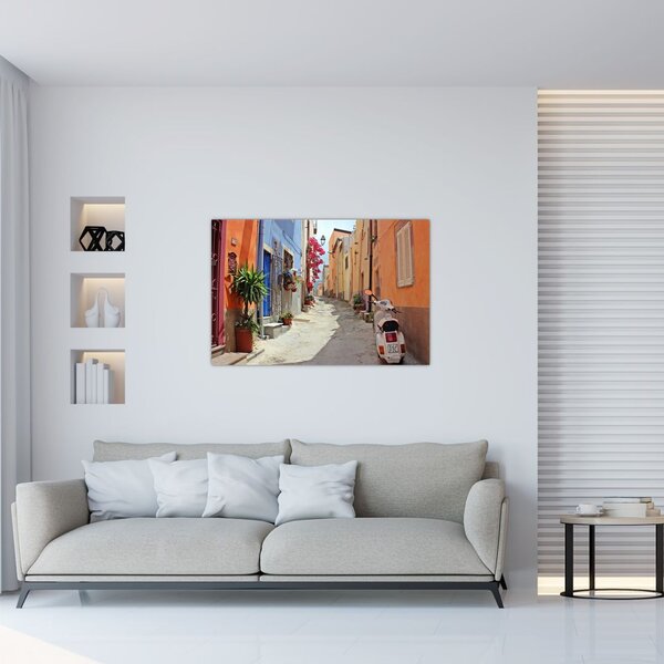 Obraz ulice na Sardínii (90x60 cm)