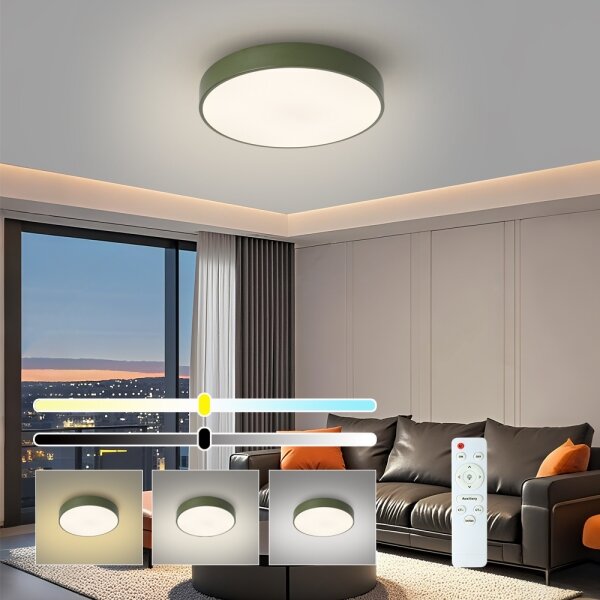 Brilagi - LED stmievateľné stropné svietidlo POOL LED/48W/230V 3000-6000K 40 cm zelená+DO