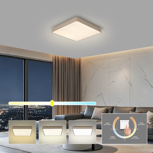 Brilagi - LED stropné svietidlo POOL LED/36W/230V 3000/4000/6000K 40x40 cm béžové