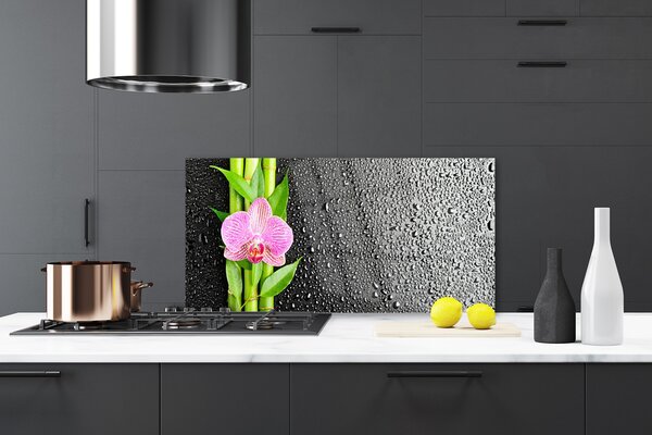 Nástenný panel  Bambus stonky kvet rastlina 120x60 cm