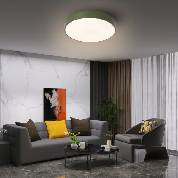 Brilagi - LED stmievateľné stropné svietidlo POOL LED/36W/230V 3000-6000K 30 cm zelené+DO