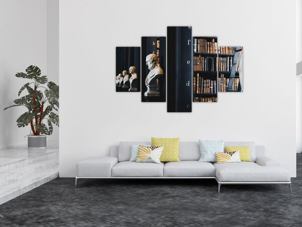 Obraz - V knižnici (150x105 cm)