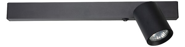 Nástenné svietidlo Magnet Right, 1x čierne kovové tienidlo + 1x LED 5W, b