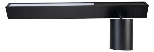 Nástenné svietidlo Magnet Right, 1x čierne kovové tienidlo + 1x LED 5W, b