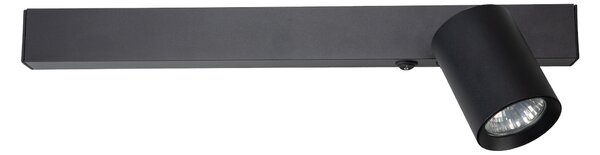 Nástenné svietidlo Magnet Right, 1x čierne kovové tienidlo + 1x LED 5W, b