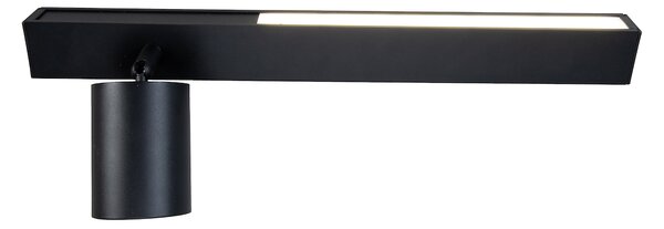 Nástenné svietidlo Magnet Left, 1x čierne kovové tienidlo + 1x LED 5W, b