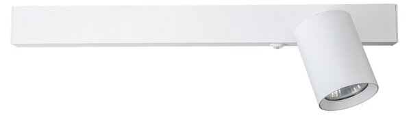 Nástenné svietidlo Magnet Right, 1x biele kovové tienidlo + 1x LED 5W, w