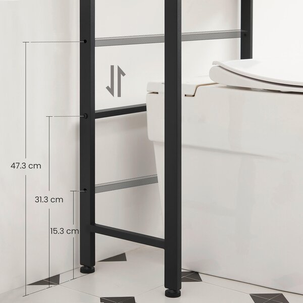 SKRINKA NA PRÁČKU, hnedá, čierna, 63/165/25 cm MID.YOU - Online Only technická miestnosť, Online Only