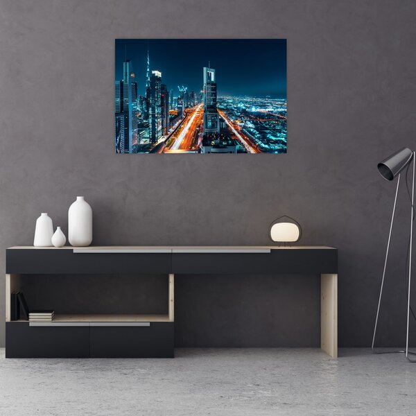 Obraz - Dubajská noc (90x60 cm)