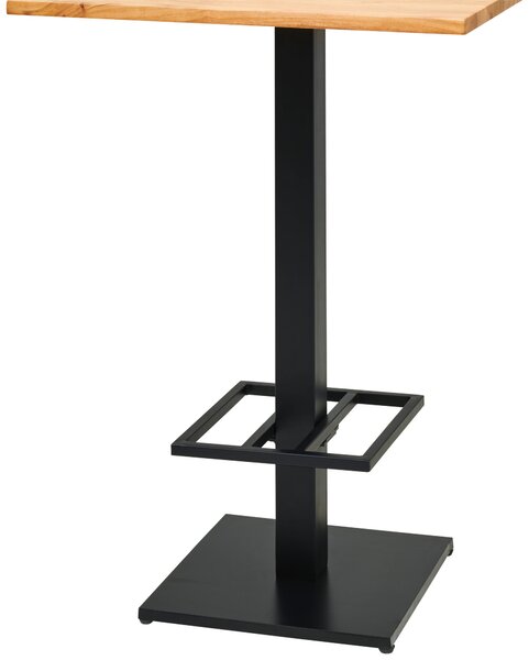 BAROVÝ STÔL, akácia, čierna, farba akácie, 80/105/80 cm Carryhome - Barový nábytok